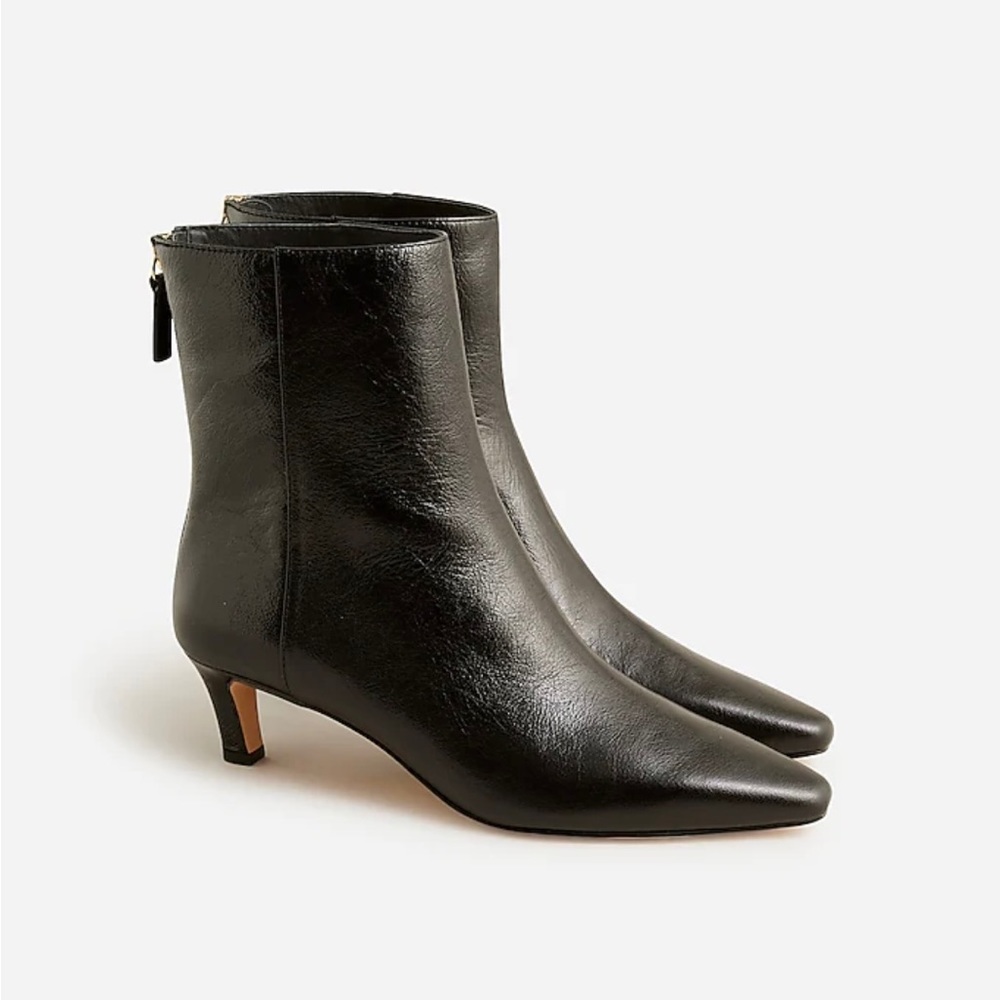 J.Crew Stevie ankle boots in crinkle leather